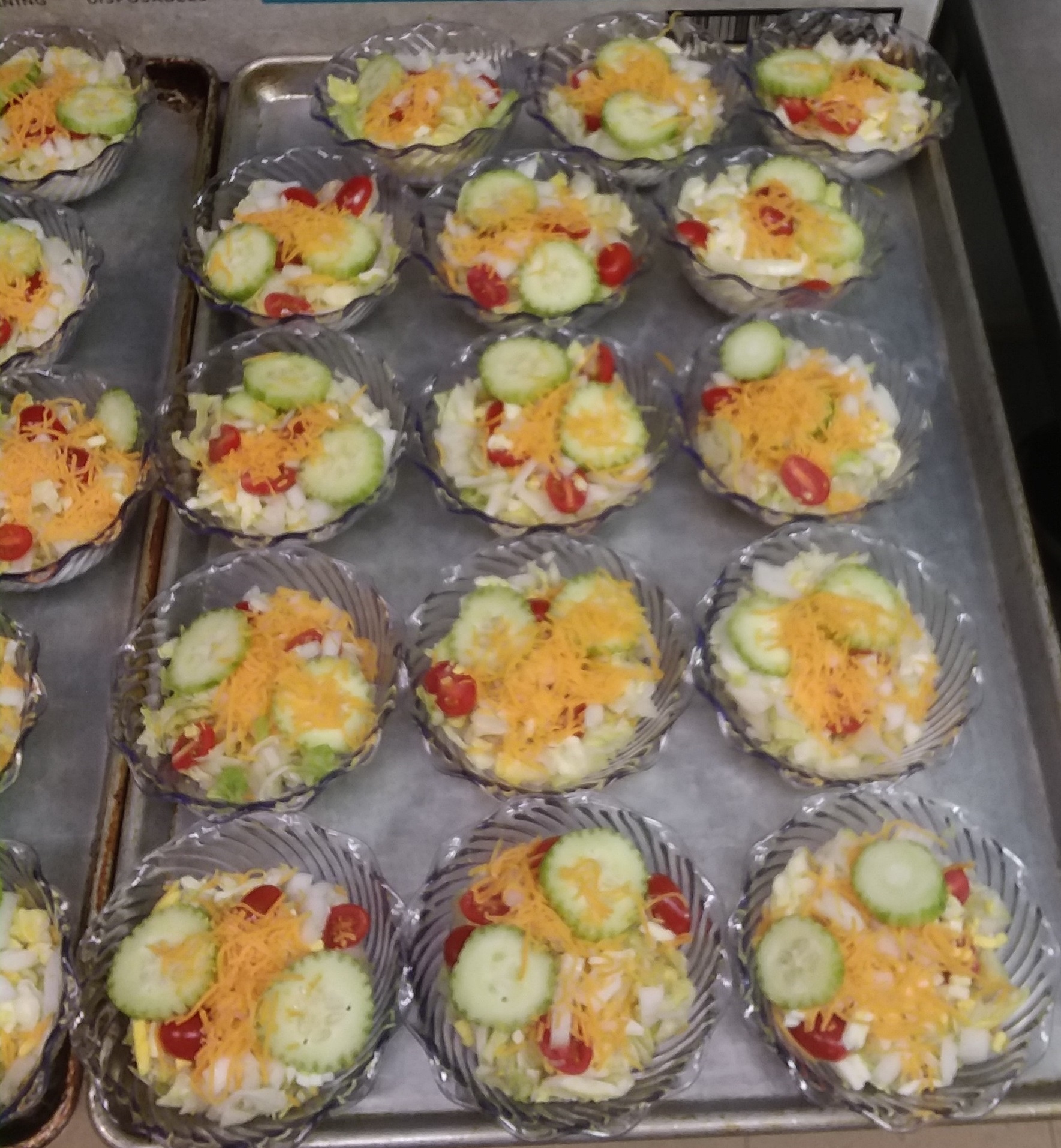 bowls of salad