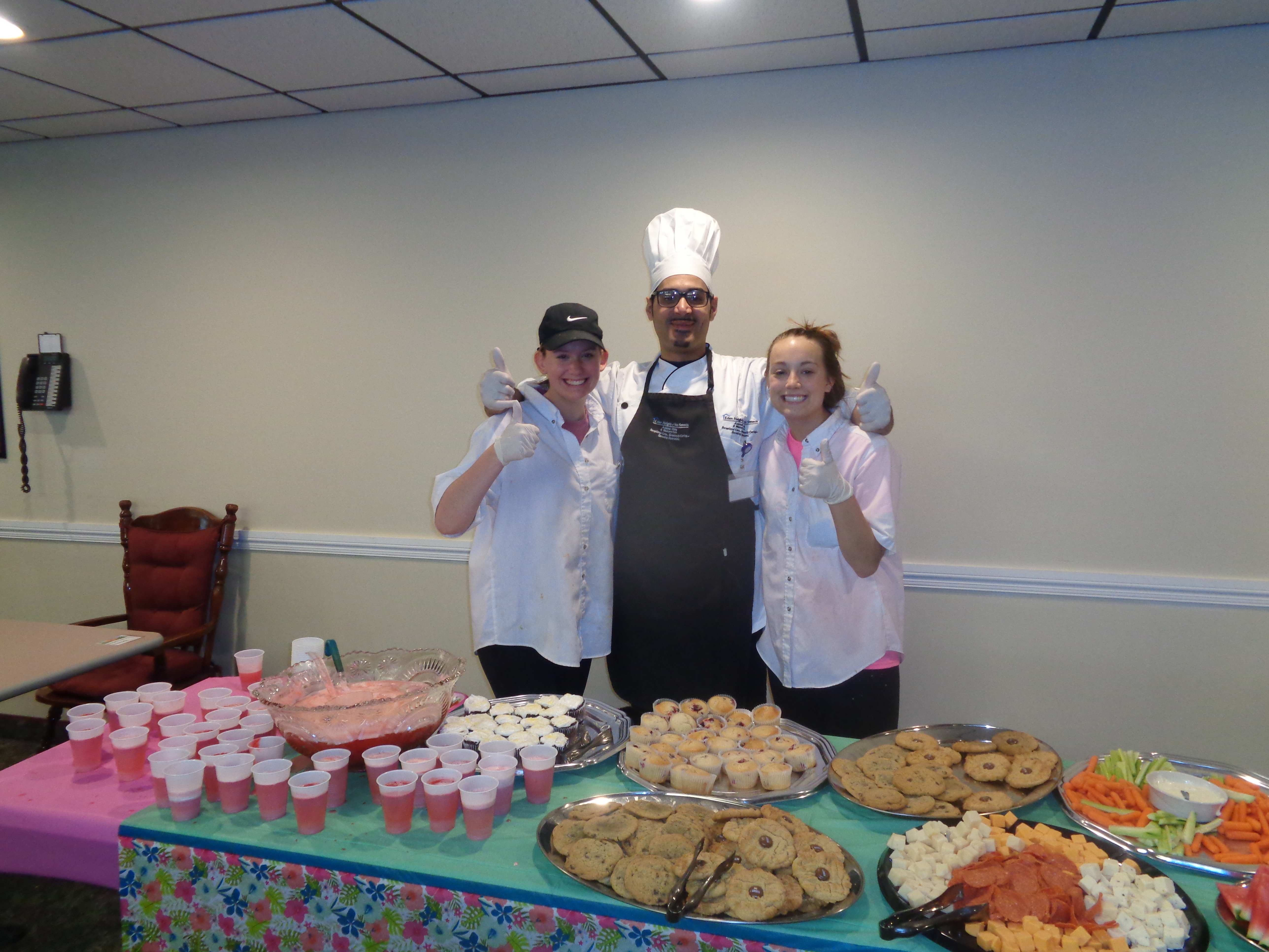 chefs at mother's day buffet