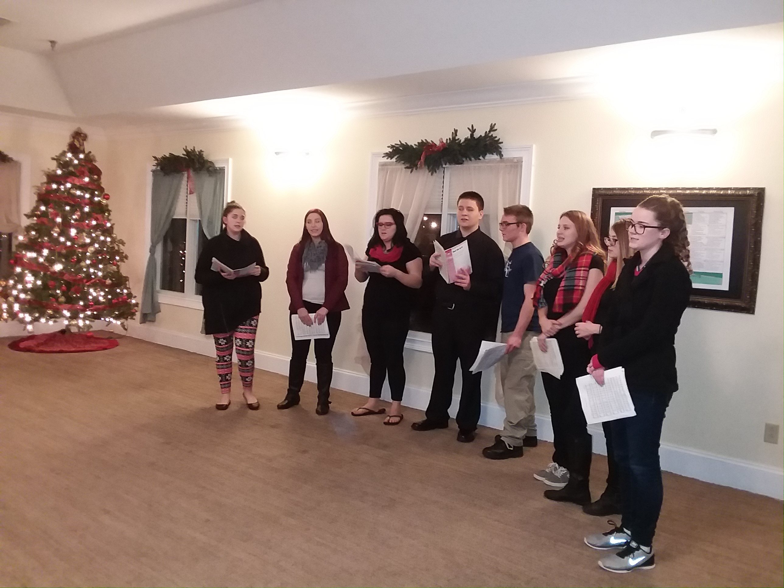 high school choir singing