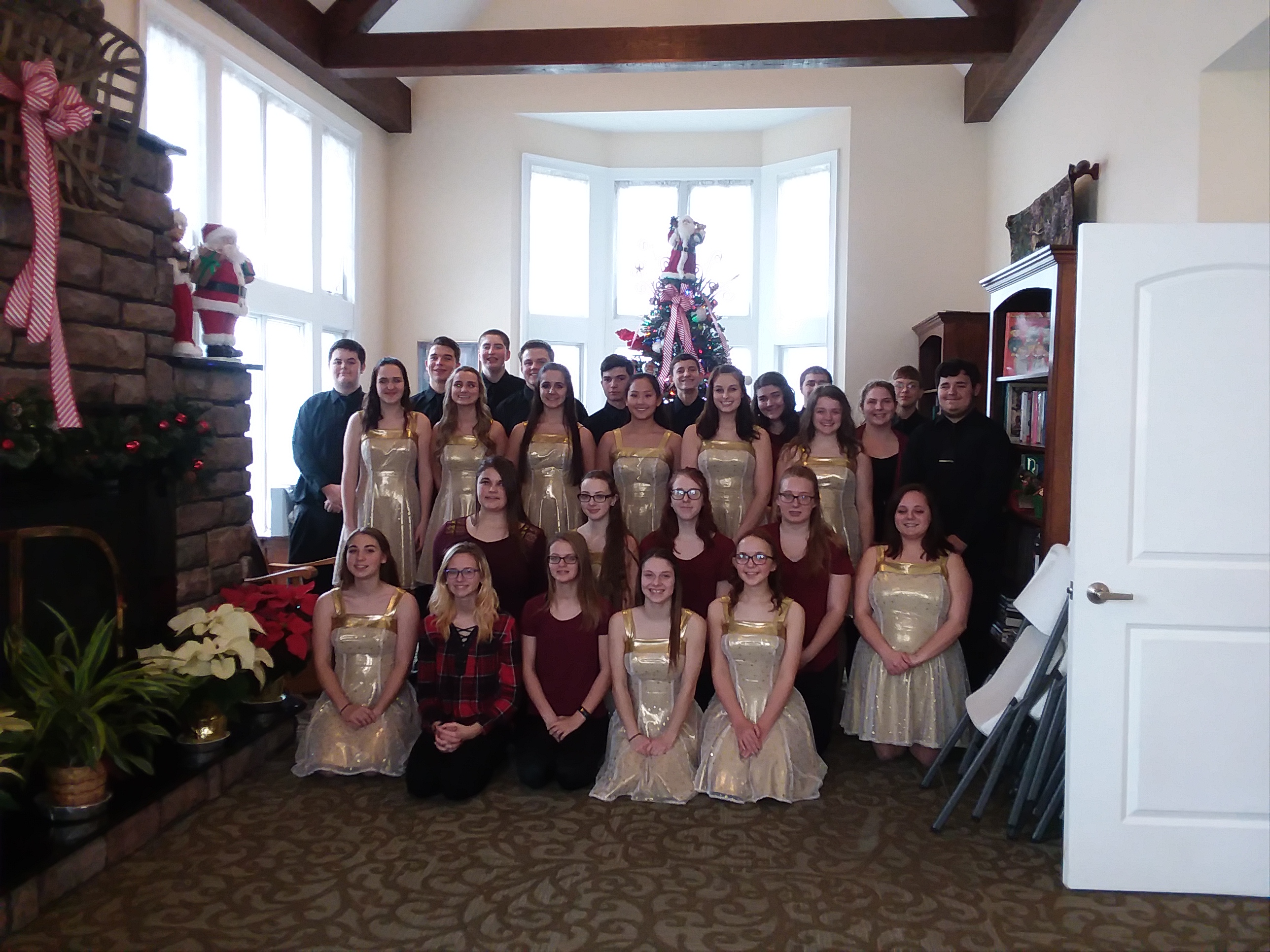 high school choir singing