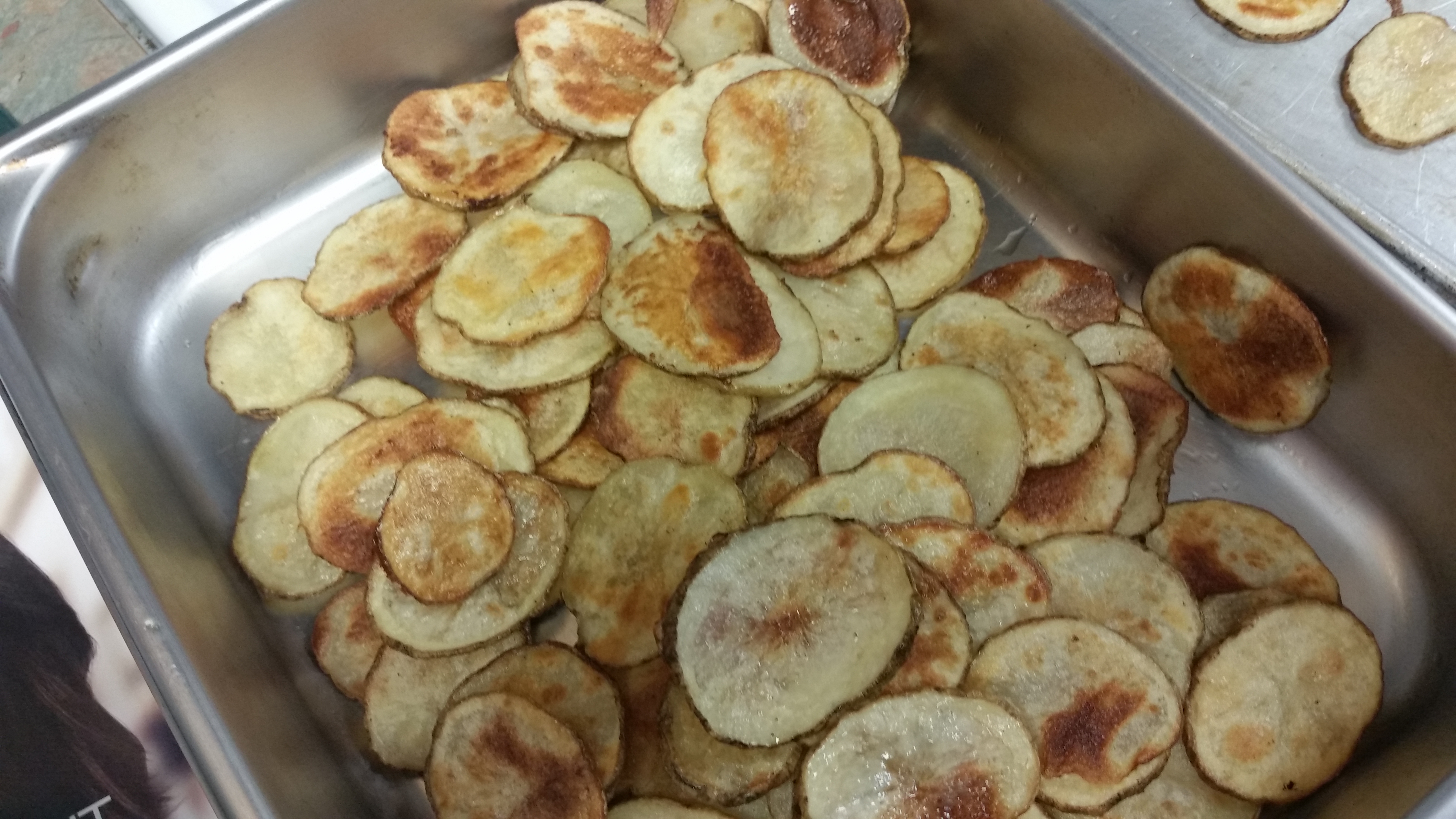 homemade baked potato chips