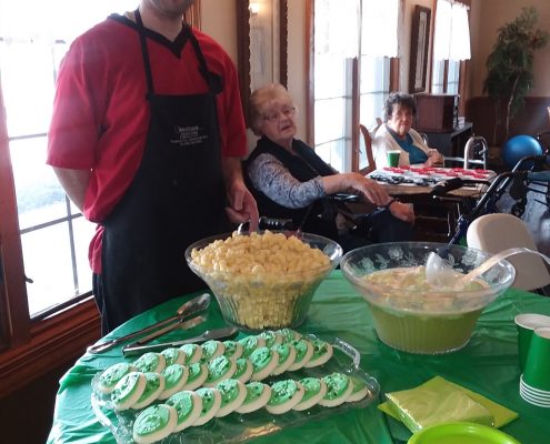st. patrick's day snack buffet