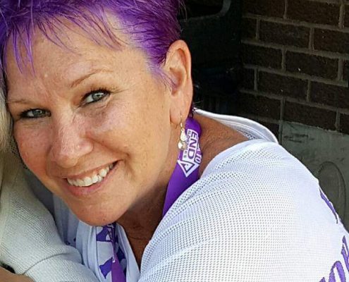 woman smiling at camera