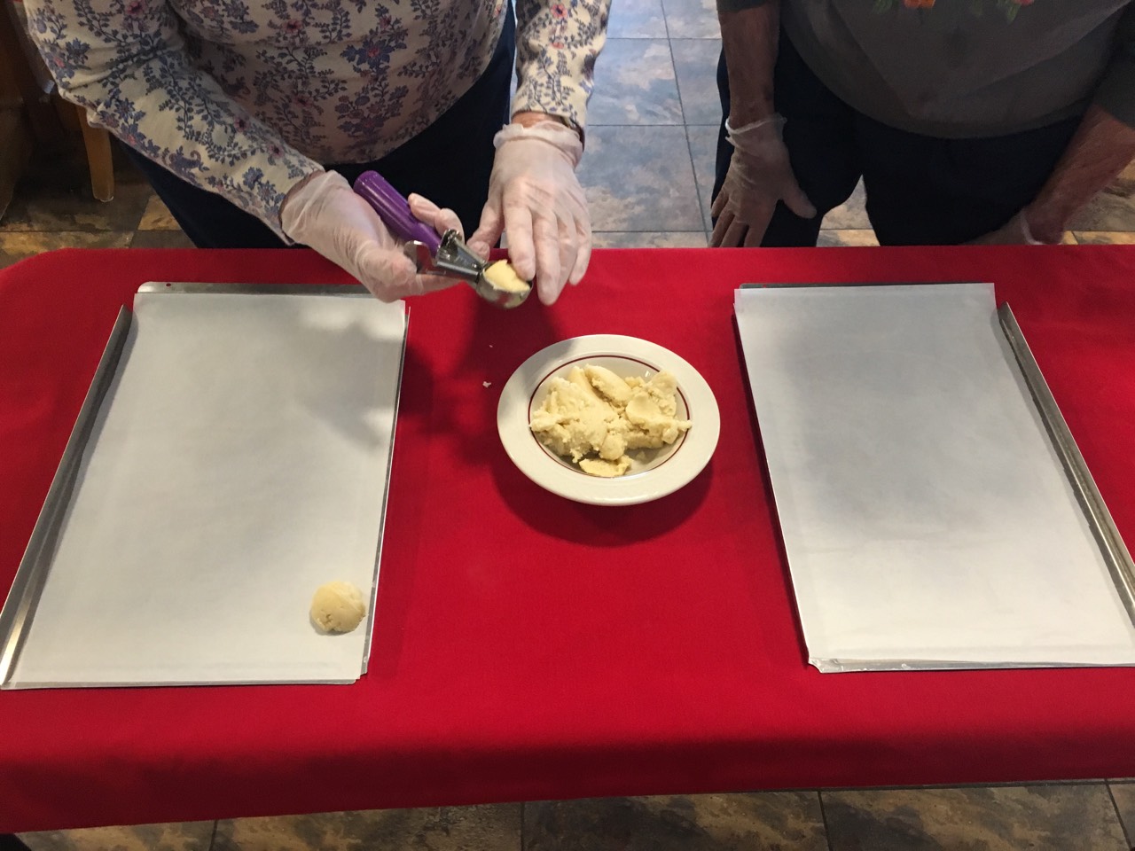 women making sugar cookies
