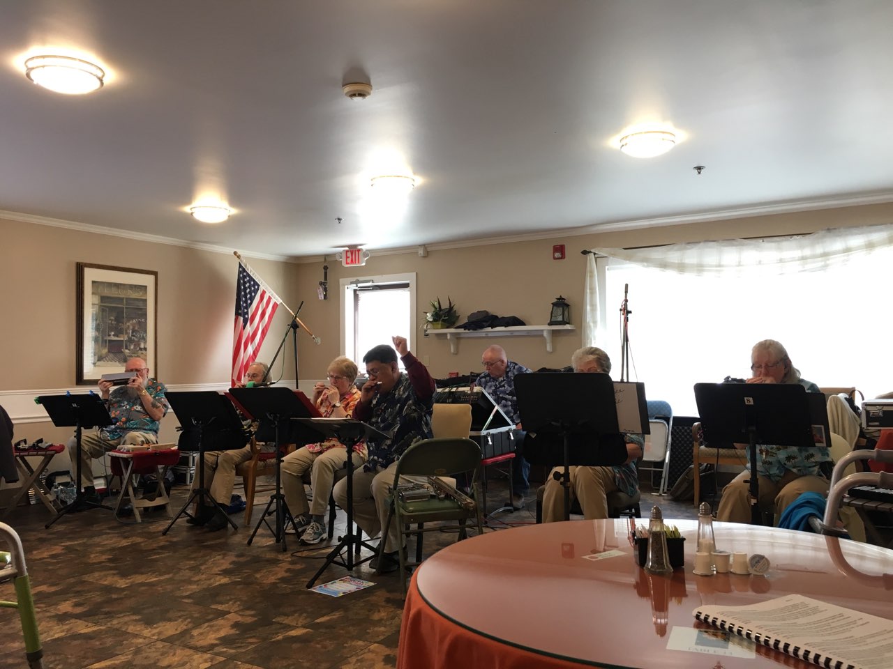 band performing for audience